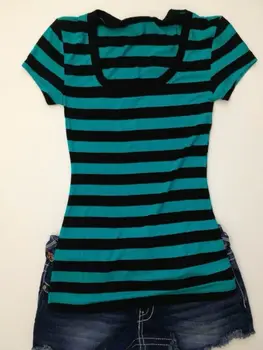 Y2k Crop top Spicy Girls Stripe Streetwear High street Short Sleeve T-shirt Fashion Casual Chic Classic Minimalist Baby Tee 1