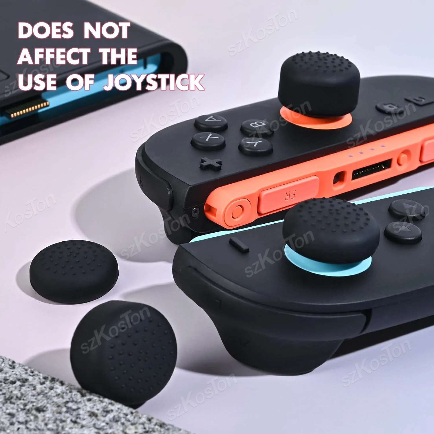 Set of 4 No-Slip Silicone Thumb Grips for Enhanced Gaming Experience