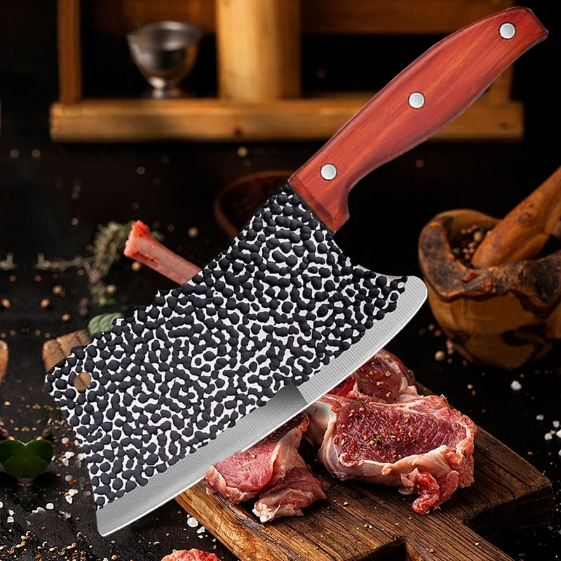 

Multifunctional Forged Kitchen Chef Knife Stainless Steel Meat Slicing Bone Chopping Vegetables Cutter Butcher Cleaver Knives