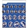 9850 6-Point Truck Wheel Bearing Locknut Socket Set with Tool Board 1