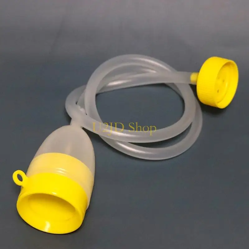 U2JD Portable Urinals Unisex Urinal Bottle Spill Proof Reusable Pee Bottle Camping Toilet Thicken Potty Long Tube with Lid