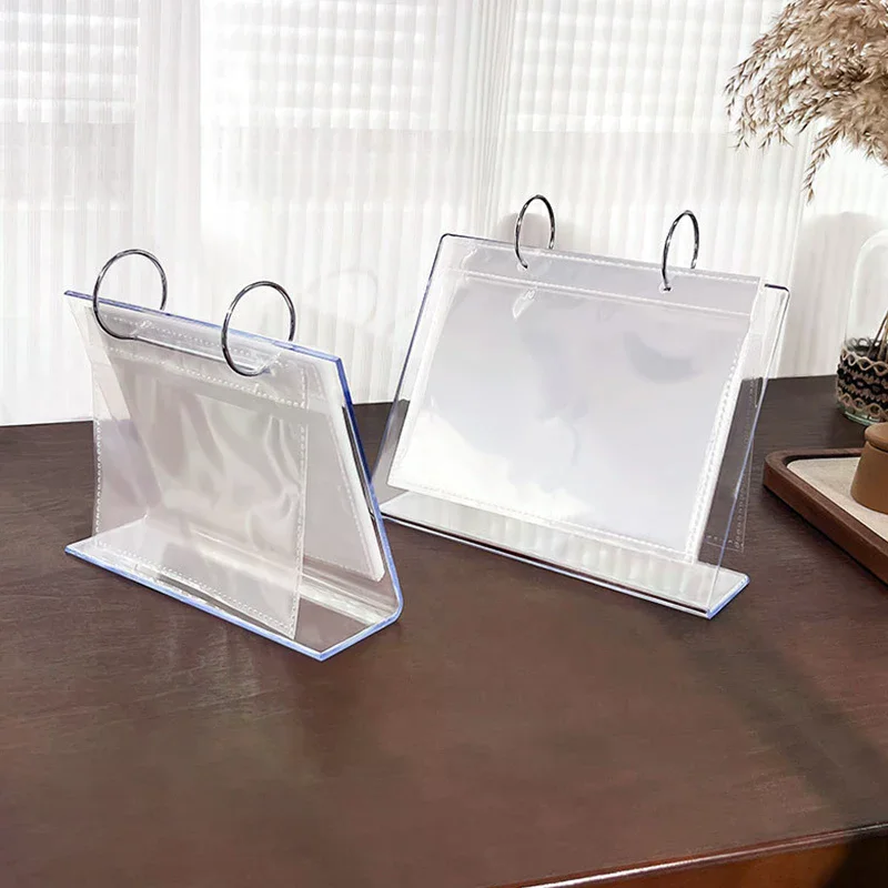 Nail Art Stamping Plate Holder Nail Art Printed Steel Plate Storage Book Sticker Card Storage Bag Display Rack