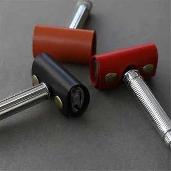 가죽 면도기 보호 커버, 수동 더블 에지 안전 휴대용 커터 헤드 보호 커버