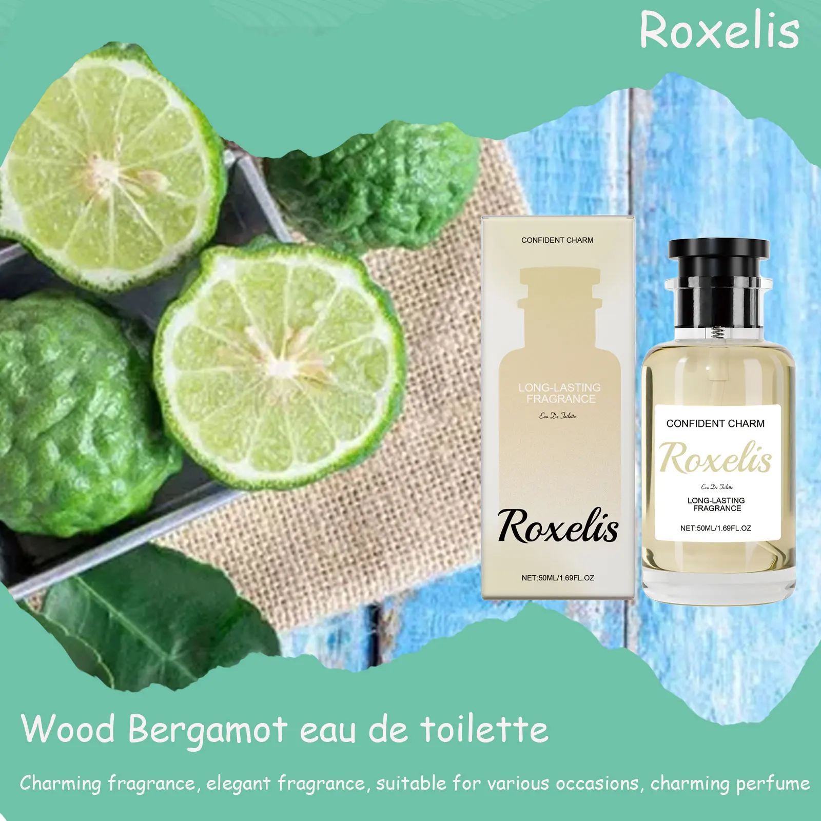 Roxelis Long-Lasting Wood Bergamot Unisex Eau De Toilette - Charming Elegant Fragrance For Daily/Date/Work Occasions_voghion.com