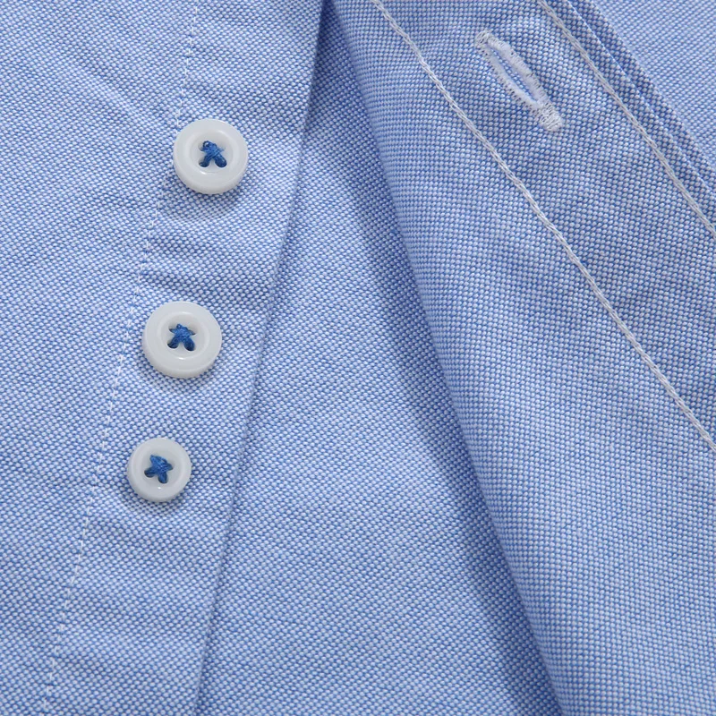 Männer Hemd Oxford Baumwolle Lose Hohe Qualität Oversize 6XL 7XL 8XL 10XL Plus Größe Langarm Mode Lässig Blau Lose kleid Hemd – Detail 22