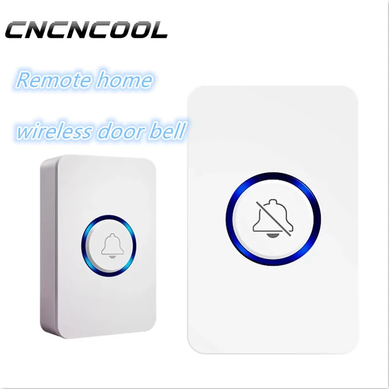 Cncncool 무선 방수 초인종 넓은 범위 원격 제어 스마트 홈 무선 초인종 미국 EU 영국 AU 플러그