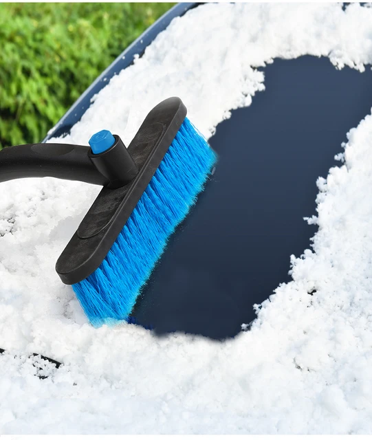 Extendable Ice Scraper Snow Brush Detachable Snow Removal Tool With Foam  Handle Pivoting Brush Head Snow Scraper Car Accessories - AliExpress