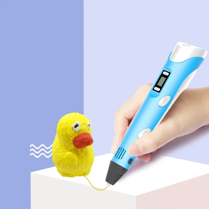 디지털 디스플레이 지능형 3D 프린팅 펜, DIY 3D 그래피티 페인팅 펜, USB 케이블 포함