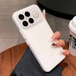 Simplicity Ultra - Thin Frosted Anti - Fall Shockproof Case Cover for Poco F8 ultra (WHITE)