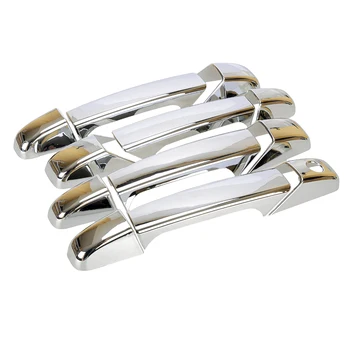 Exterior Door Handle Covers Trim Set Chrome Style Fit for Chevrolet Silverado Avalanche Tahoe GMC Sierra 2007 2008 2009-2013 New 1