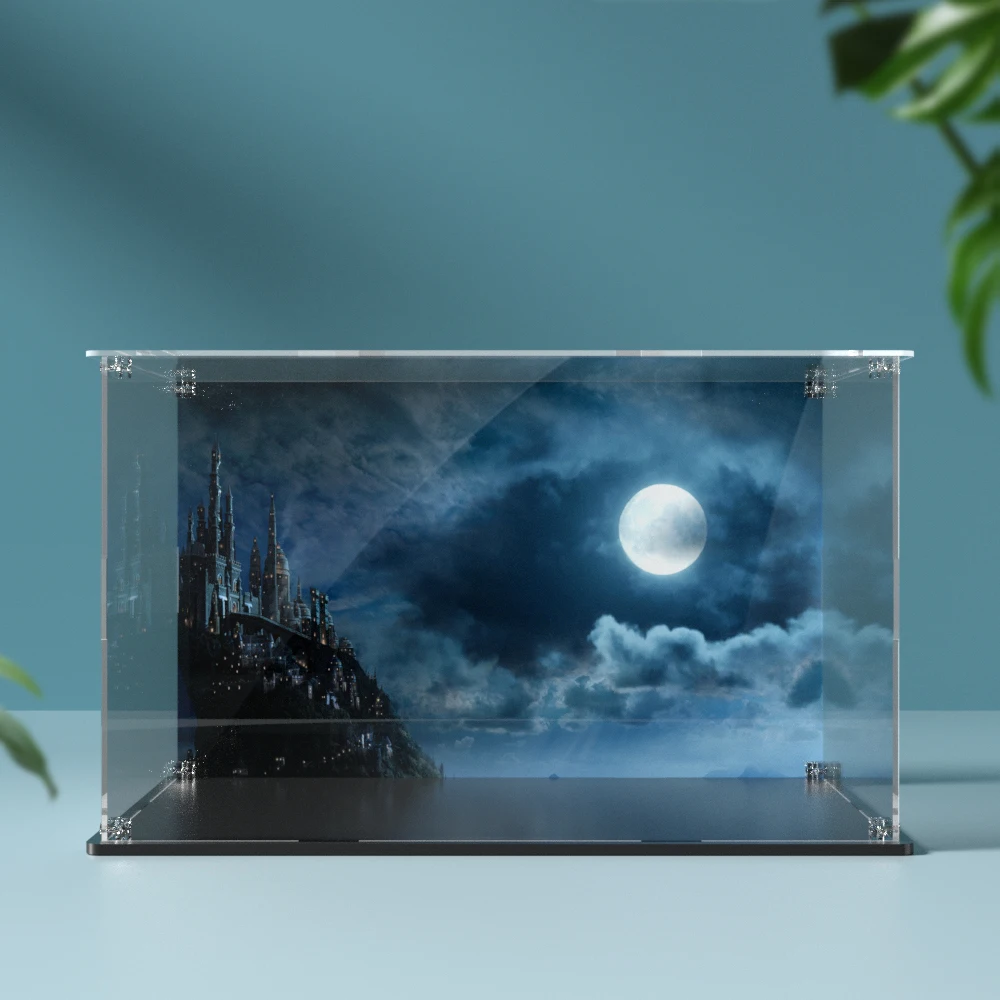 Acrylic Display Box for Lego  76419 Castle and Grounds Dustproof Clear Display Case (Toy Bricks Set not Included） 3