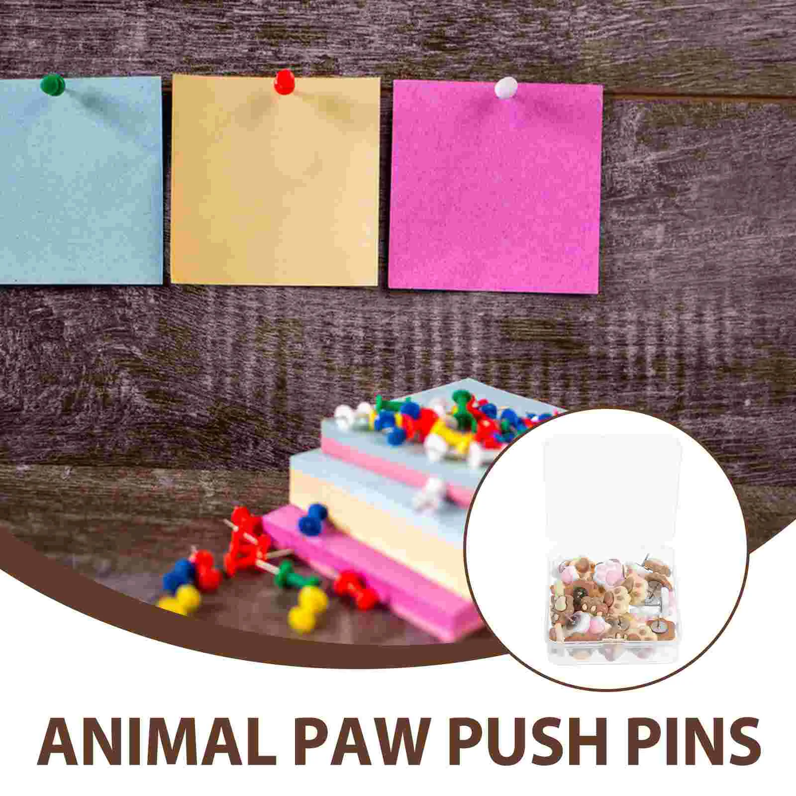 Resin Dog Paw Push Pins Tacks Thumbtacks Desk Accessories Map Pins Travel Map Bulletin Board Cork Board Felt Pin
