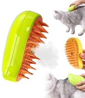Cat Steam Brush Cat Dog Grooming Comb Pet Electric Spray Massage Comb 3 In1 Cats Hair Brush Usb Charging Hair Removal Comb 1