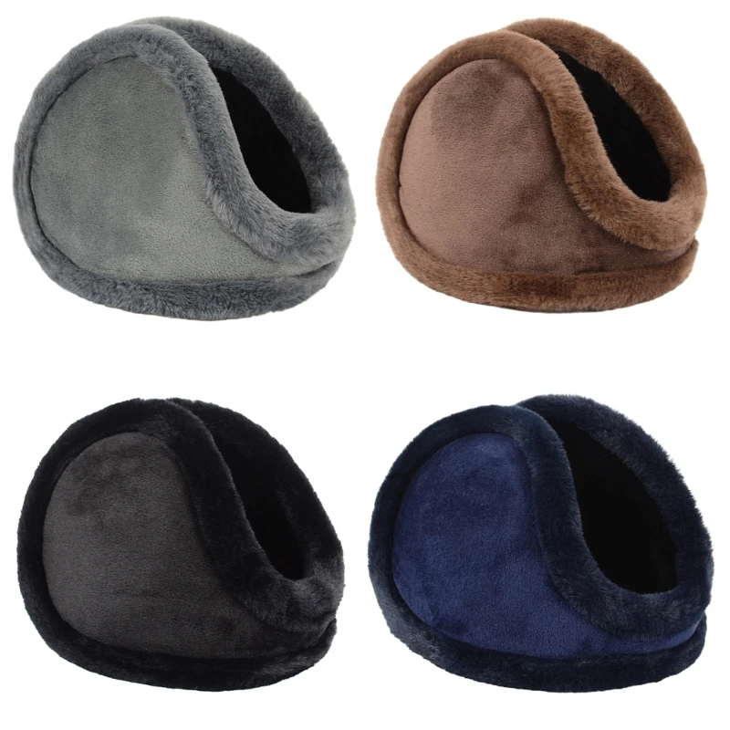 

Winter Ear Muffs for Men & Womens Adjustable Plush Ear Warmers for Outdoor Skiing Behind Earmuffs H9ED