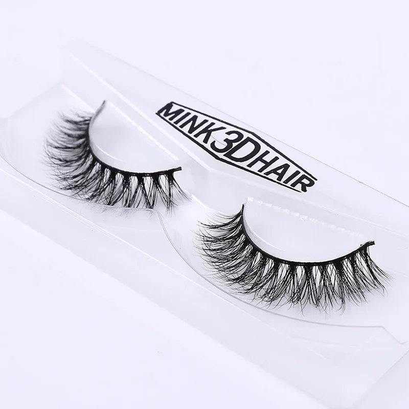 Eyelashes Real Mink Handmade Crossing Lashes Individual Strip Thick 3D Mink Lash Fake Eyelashesmakeup DOCOCER A14