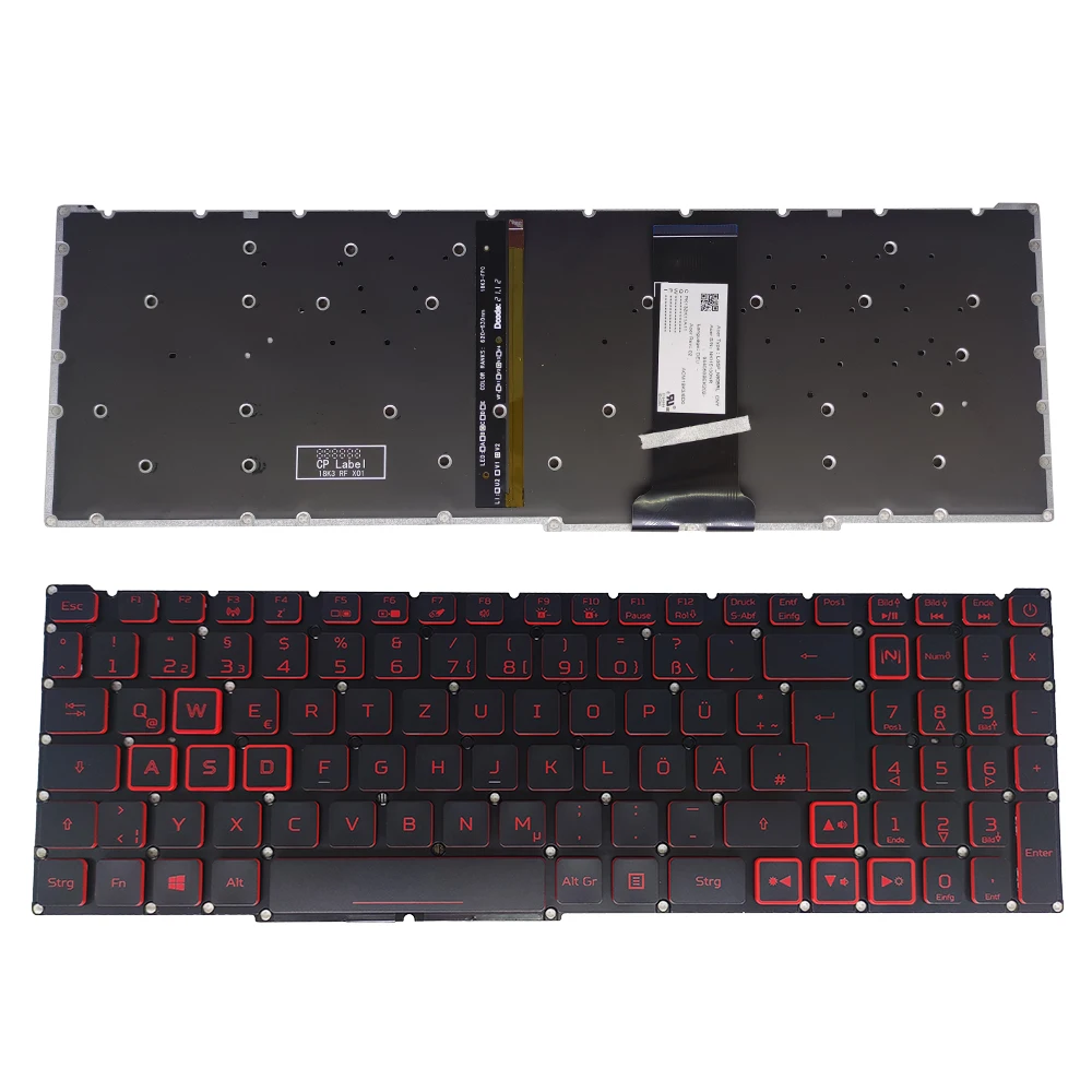 PT-BR Brazil US RU backlit keyboard For Acer Nitro 5 AN515-54 AN515-43 AN517-52 AN517-51 AN517-54 AN715-51 Spain LA IT TR GR FR