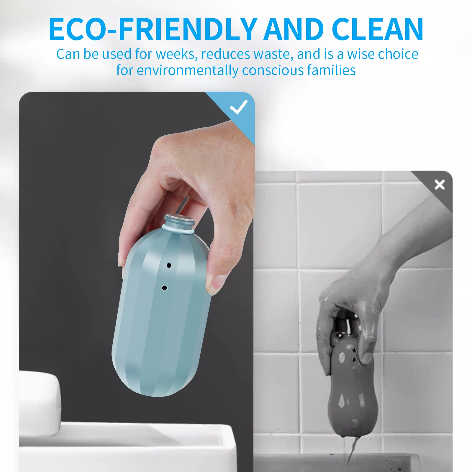 4 Pcs Automatic Toilet Tank Cleaner Gel WC Bowl Cleaning Deodorant Tools Bathroom Odor Fresher Wash Deodorize