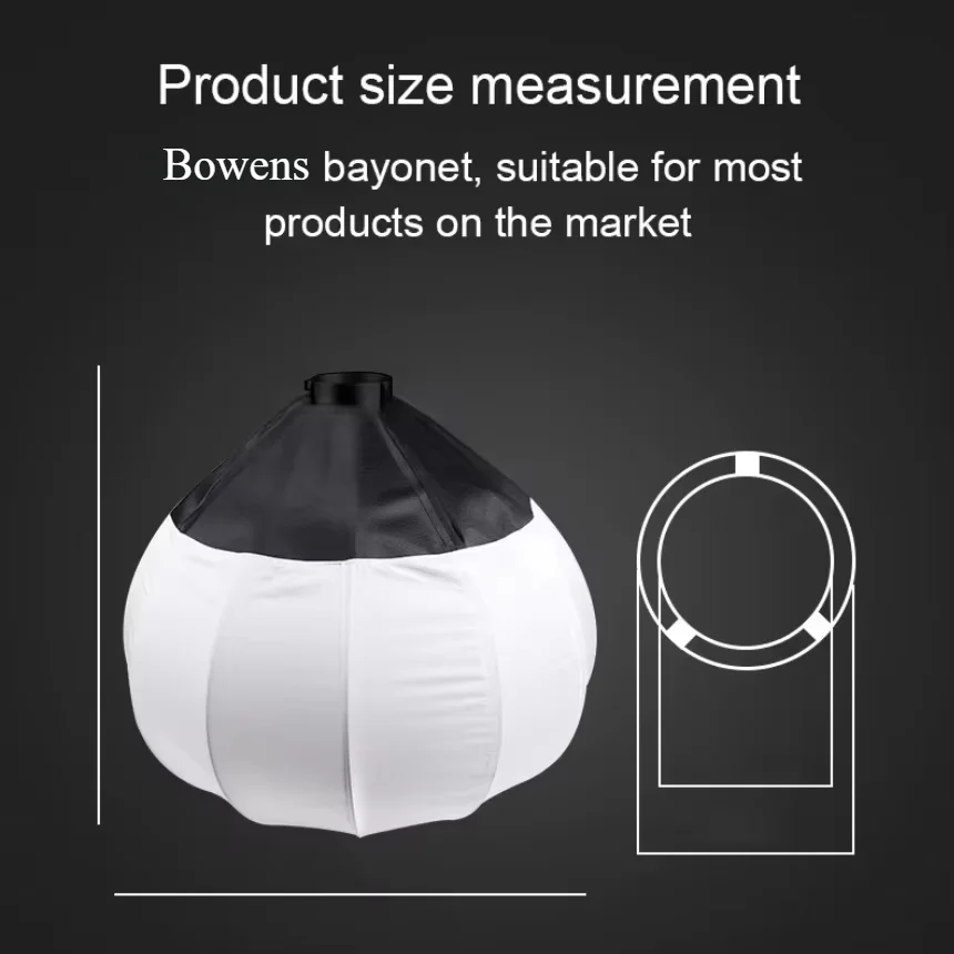 35CM Globe Lantern Softbox Bowens Mount Quick Ball Diffuser Ring Soft Light Modifier Film-Making Video Shoot Flash bowens mount softbox photography softbox portable softbox