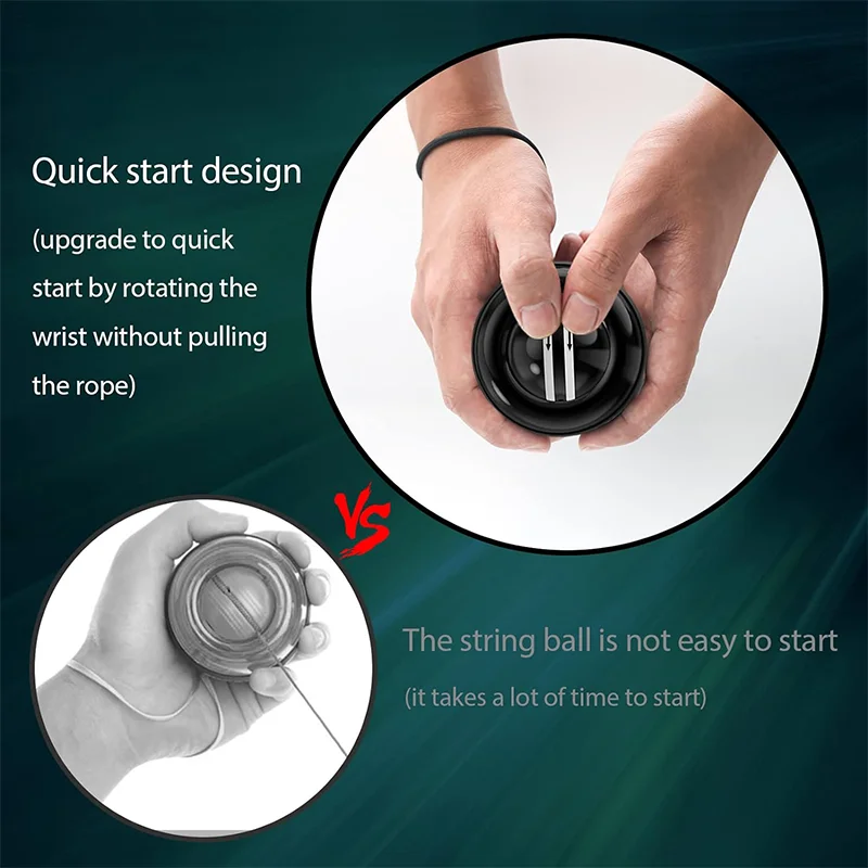 Fitness Equipment Sport Gym Gyro Ball Workout Exercise Power Portable Body Building Sports Entertainment