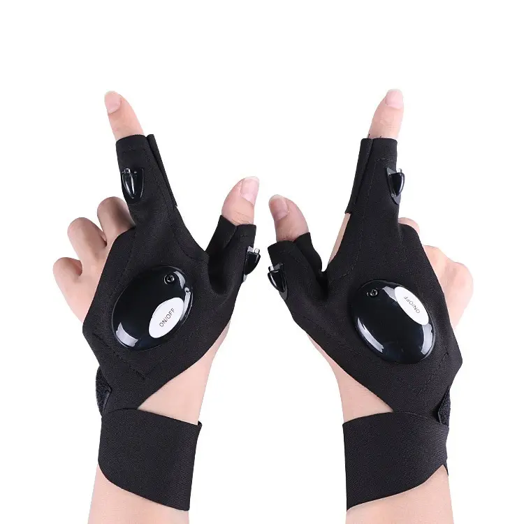 Gants LED Scintillants Rechargeables par USB, Éclairage au Doigt