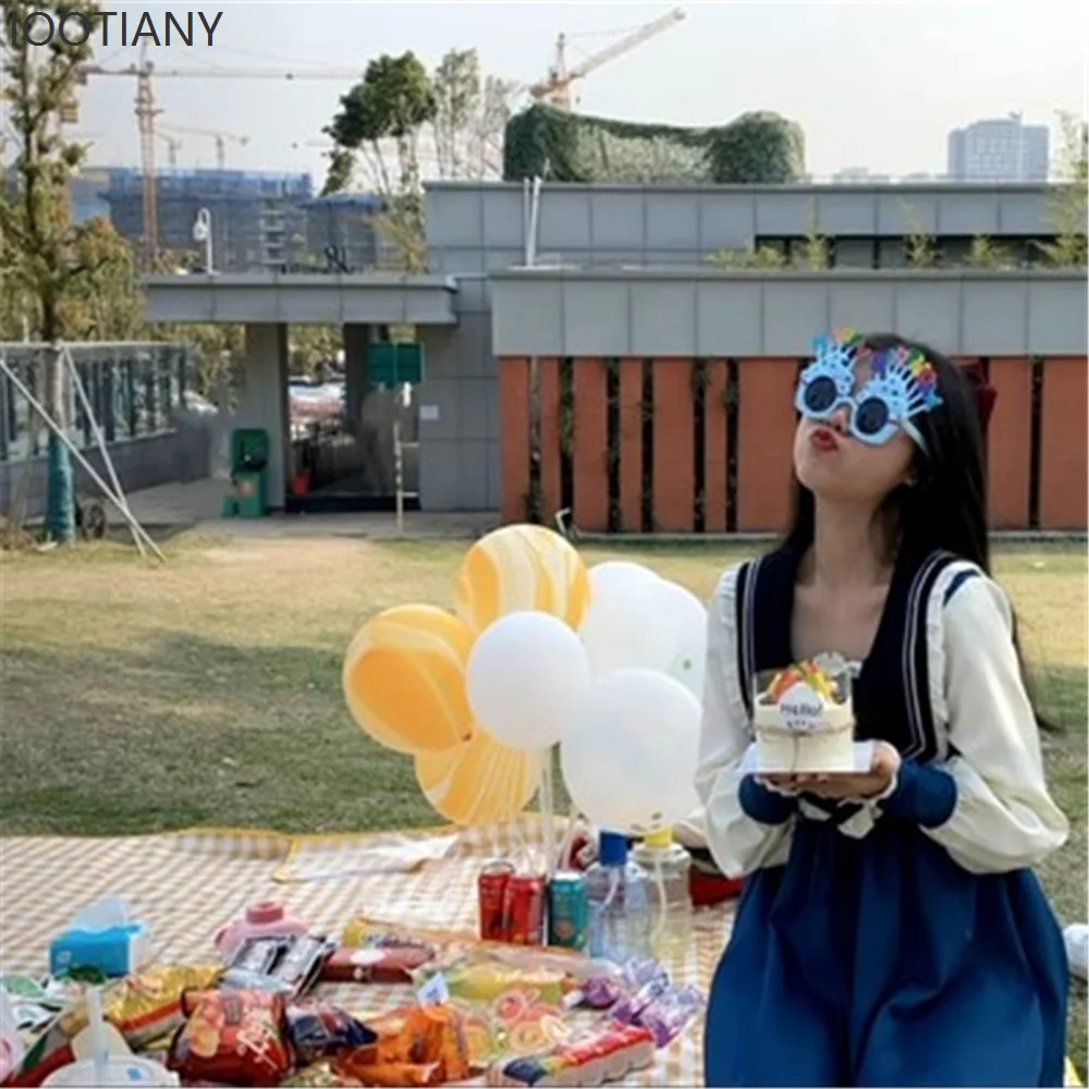 Francese Retro Corte Stile Navy Temperamento Elegante Carino Lolita Abito a maniche lunghe Ragazza Tea Party Abito da principessa vittoriano con volant - immagine 5