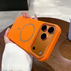 Ultrathin Magnetic Wireless Charging Matte Phone Cover - iPhone 18 Pro Max (Cosmic Orange)