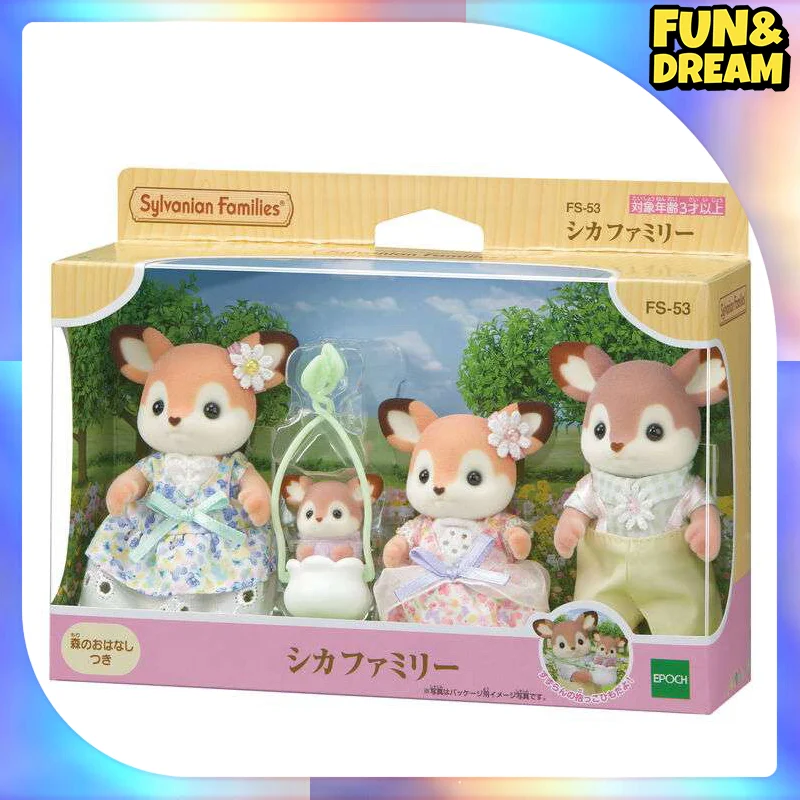 2024 Nuove Famiglie Sylvanian Fawn Mini Figure Dress Up Blind Box Sylvanian Family Mystery Box Giocattoli Da Collezione Regalo Di Compleanno
