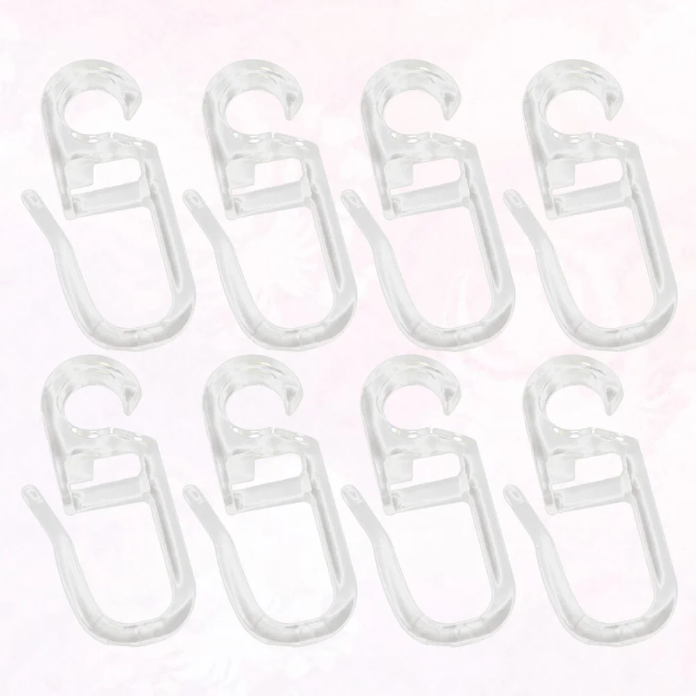 Bed Curtain Special Hooks Curtain Accessories Hanging Ring Universal Sliding Curtains and Tulle 50Pcs