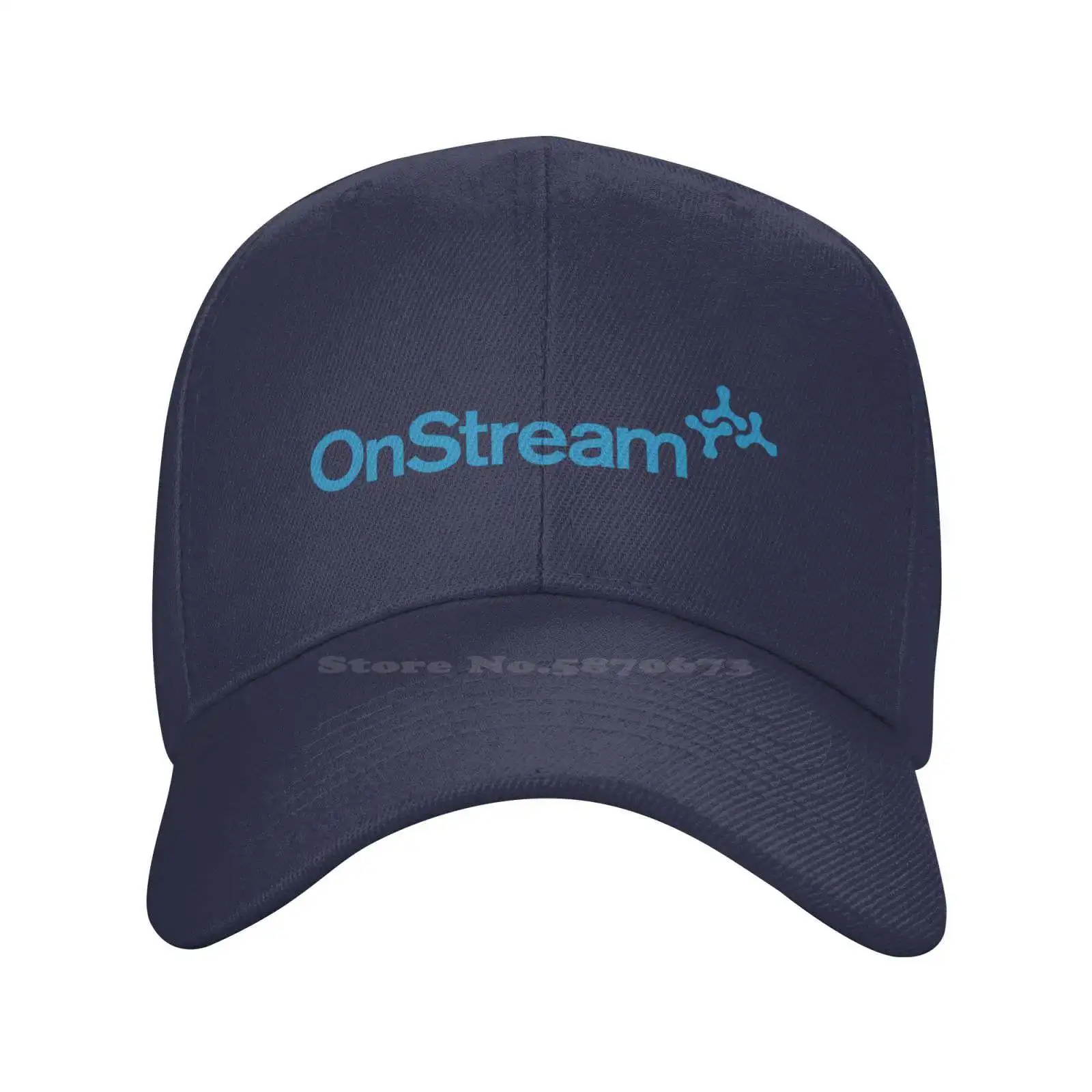 

Модная качественная джинсовая бейсболка с логотипом OnStream