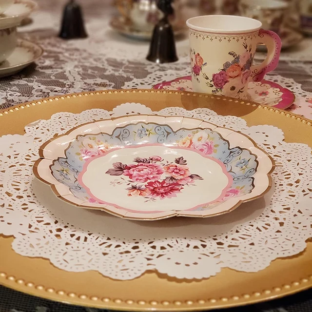 Set Piatti Di Carta Blu 50 Pezzi - 17.8cm E 22.8cm, Per Feste Compleanno - Foto 13