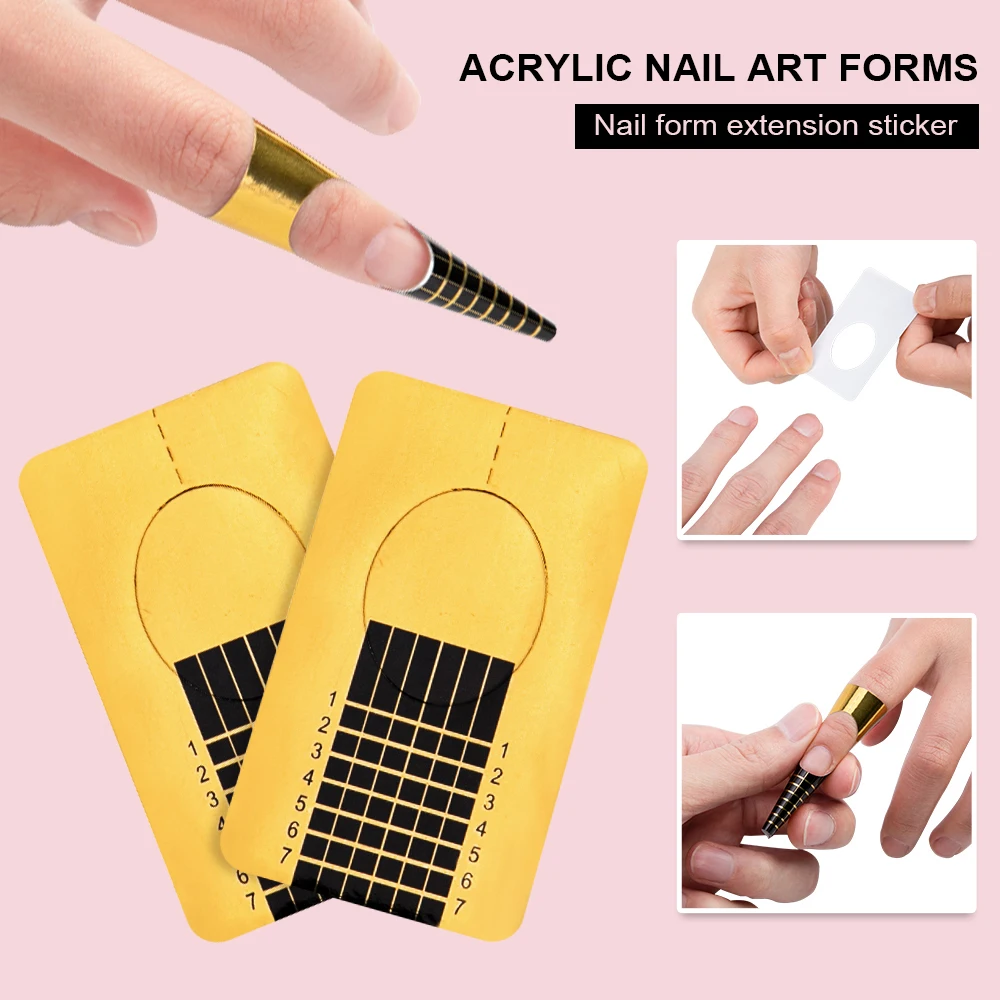 Nail Art Manicure Set Acrylic Brush Glitter File French Tips UV Lamp Nail Art Decoration Tools Nail Drill Kit For Beginners 5