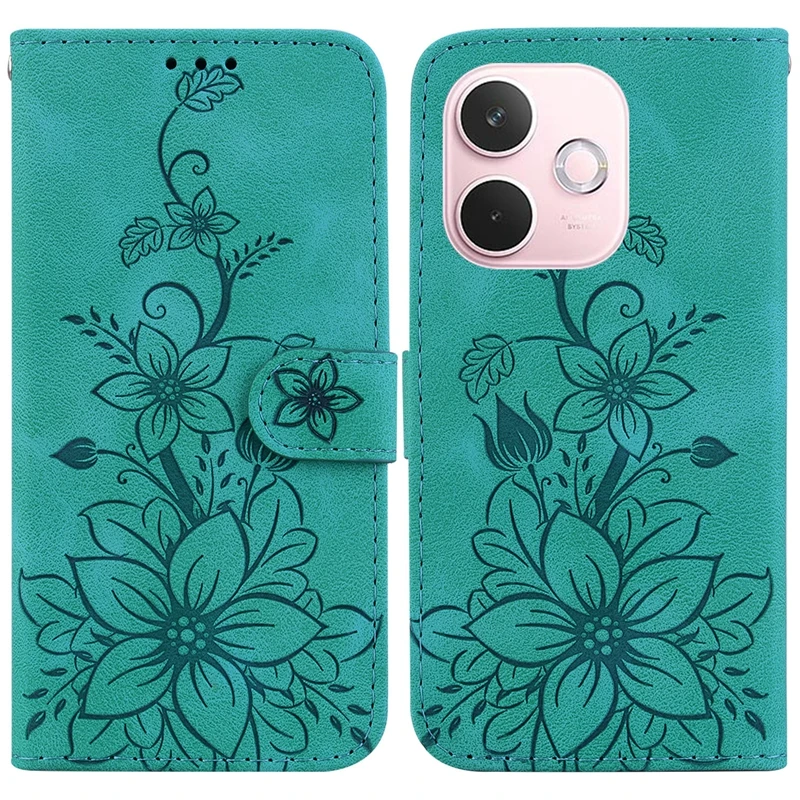 Solid Color Leather Flip Stand Wallet Phone Case Cover