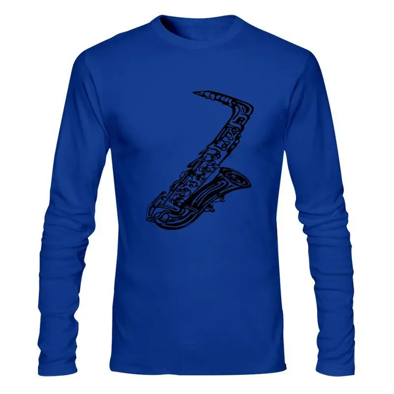 Мужская одежда Новый ремешок инструменты. Sax Tee. Альт Сакс джаз. Древесный оркестр