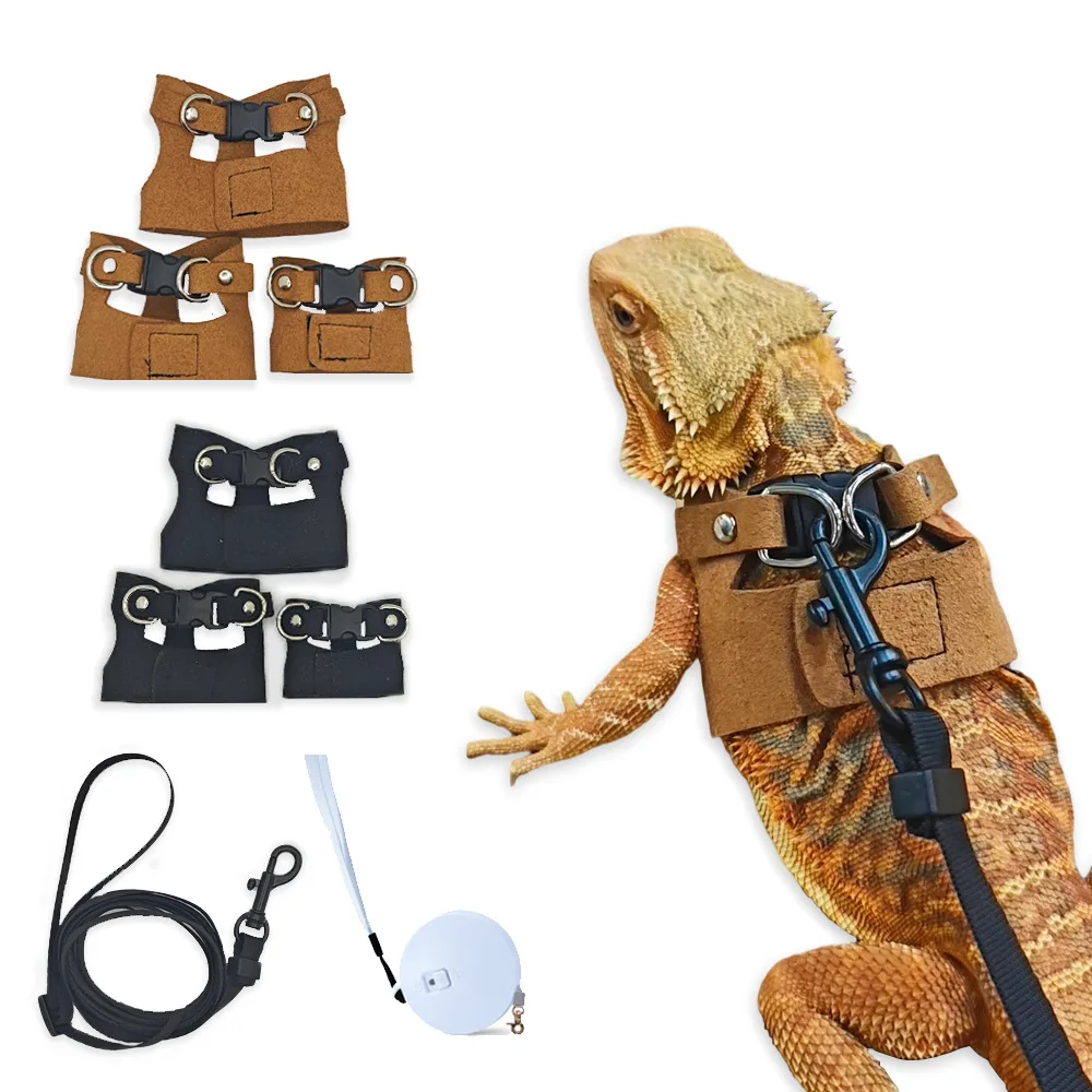 Adjustable Bearded Dragon Harness Set 1