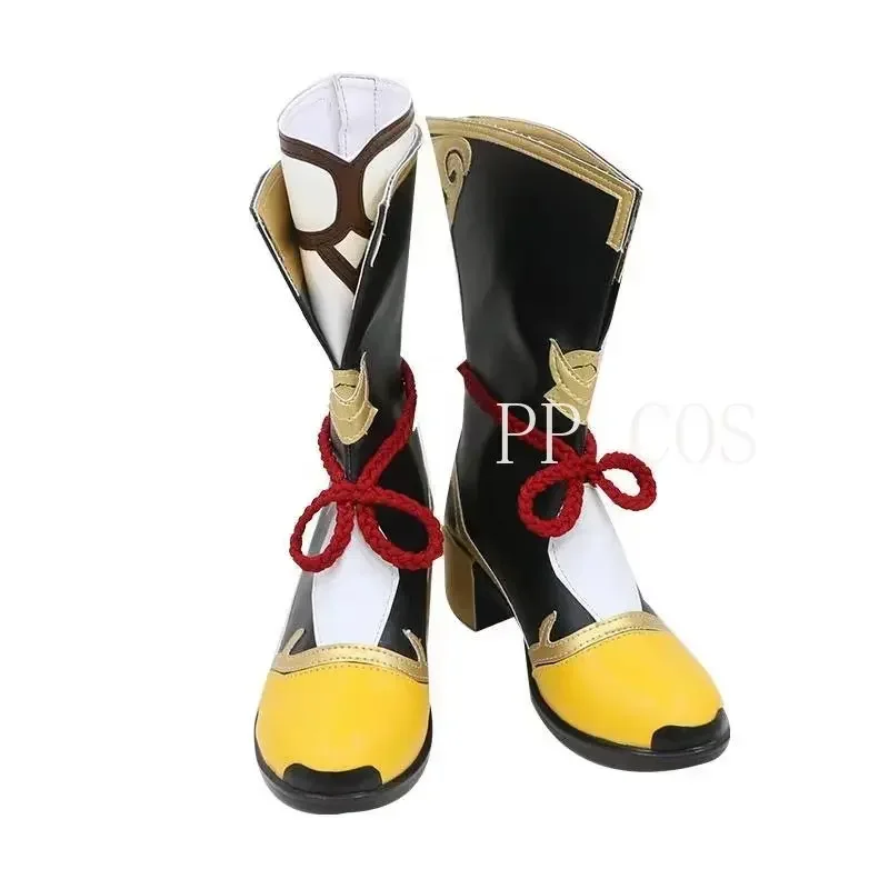 

Anime Game Genshin Impact Xiangling Exquisite Delicacy Cosplay Chef De Cuisine Cosplay Shoes Customize Cosplay Boots Halloween