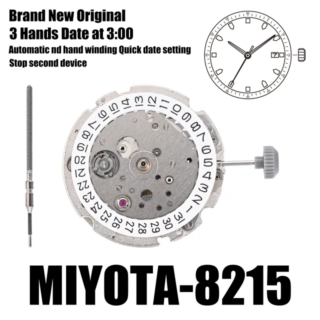 MIYOTA 8215 ムーブメント Miyota/Citizen LTD 8215 Automatic Mechanical Watch Movements