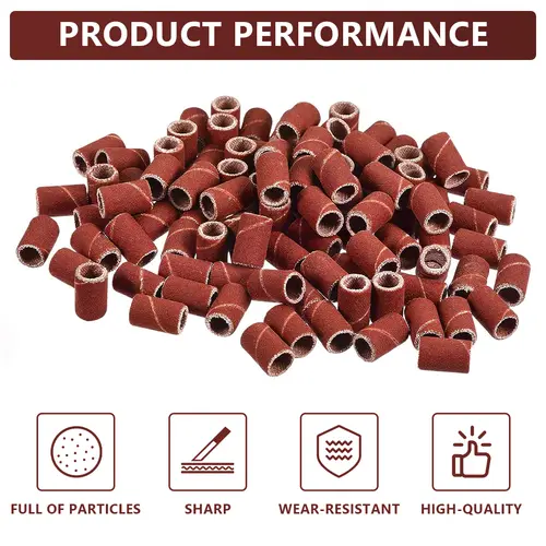 CMCP Sanding Drum Set Grit #80 #100 #120 Dremel With Sanding Mandrels Sanding Bands For Dremel Rotary Tools Abrasive Tools - Image 2
