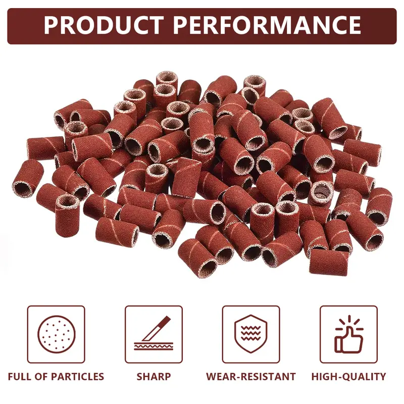 CMCP Sanding Drum Set Grit #80 #100 #120 Dremel With Sanding Mandrels Sanding Bands For Dremel Rotary Tools Abrasive Tools - Image 2