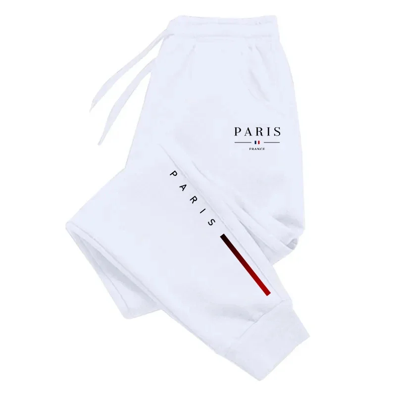 2025 New Arrival Paris Printed Sweatpants for Men High Grade Male Home Outdoor Casual Sports Jogger Pants Urban Fashion Trousers 2
