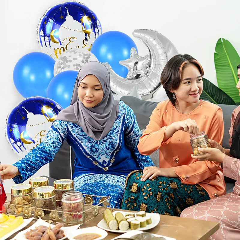 

10pcs Eid al-Adha Balloon Ramadan Eid Mubarak Ballons Decoration Ramadan Kareem Gift Islamic Muslim Holiday Party Decor Supplies