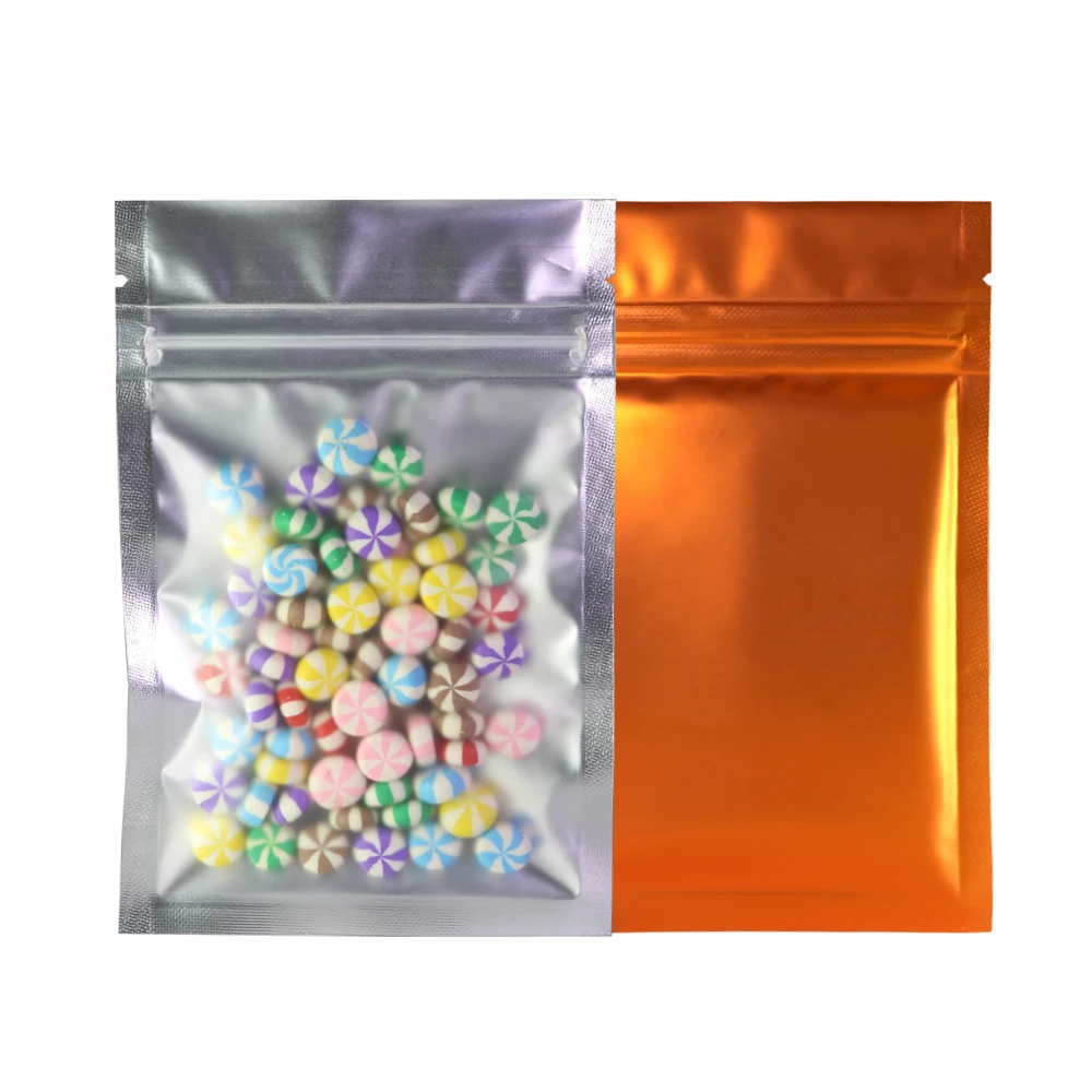 Eco-Friendly Reusable Frosted Mylar Zip Lock Pouches