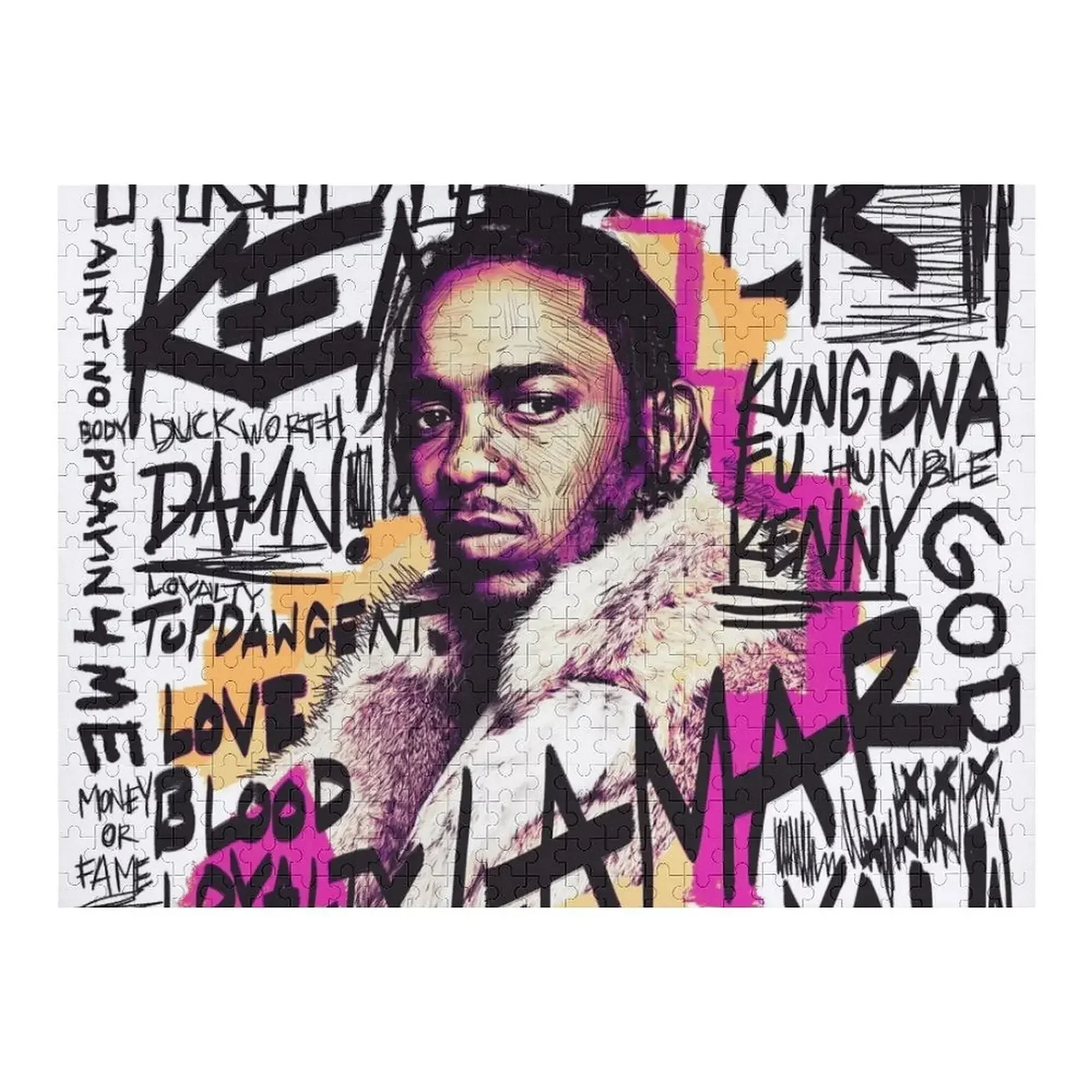 kendrick lamar aesthetic Jigsaw Puzzle Personalized Baby Toy Custom Jigsaw Puzzle kendrick lamar good kid m a a d city 2lp