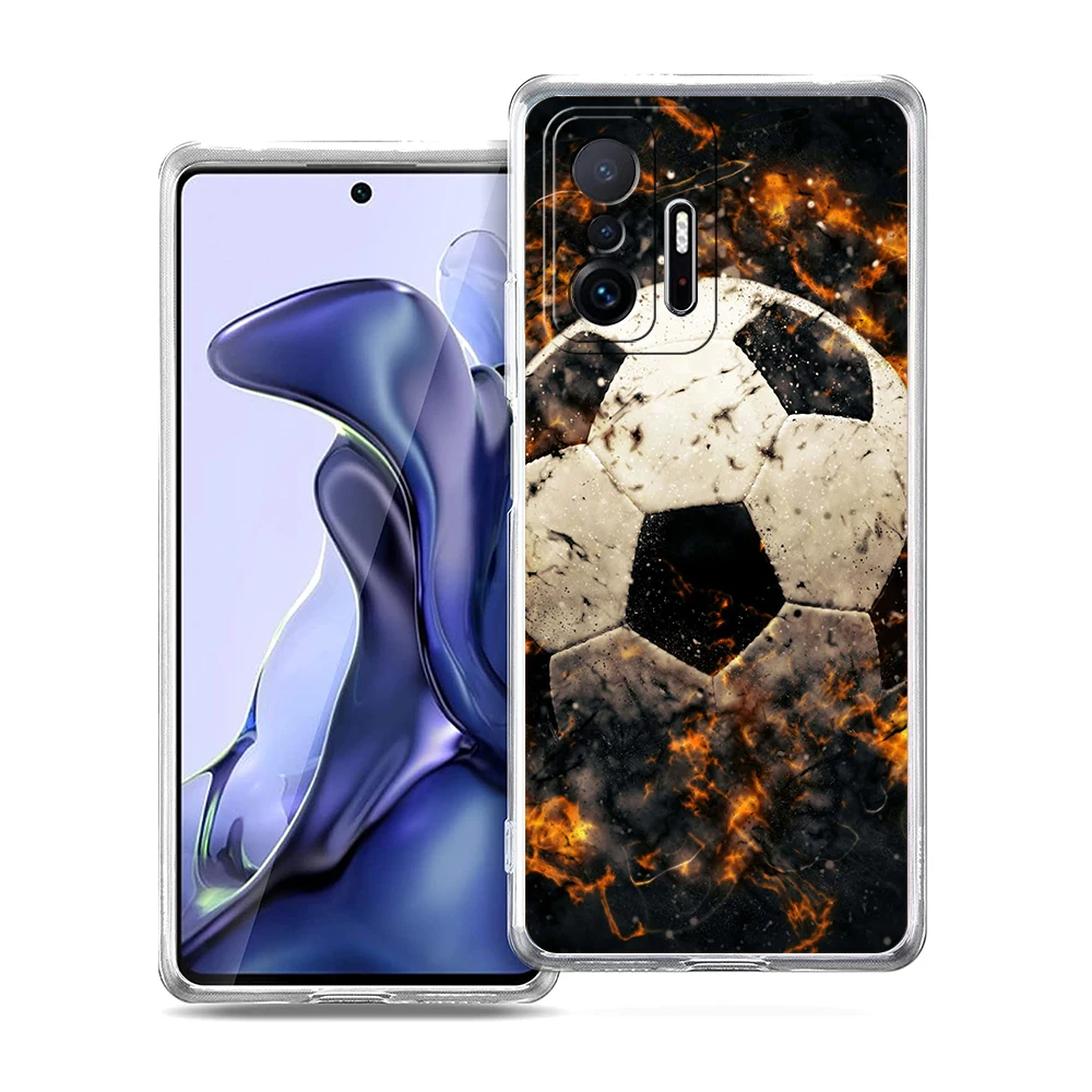Transparent Soft Football Soccer Phone Case
