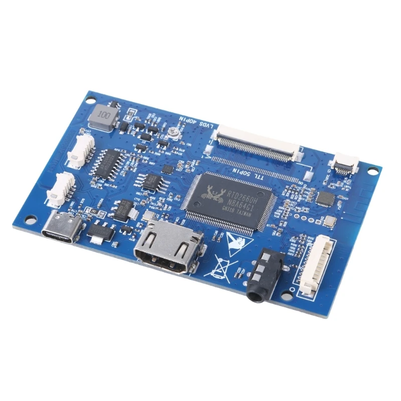 40핀 LVDS 드라이버 보드 LCD 화면 컨트롤러 모듈 보드 7인치 8인치 크기 디스플레이용 1채널