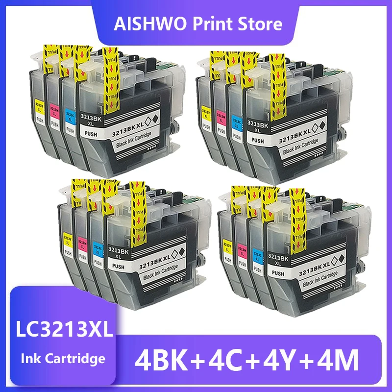 

ASW LC3213 LC3213XL compatible Full Ink Cartridge For Brother DCP-J772DW DCP-J774DW MFC-J890DW MFC-J895DW Printer