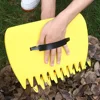 Leaf Claws Soft Leaf Grabbers Serrated Yard Leaf Rake Yard Leaf Catcher for Picking Up Leaves Grass for Clippings Shrubs Garbage 4