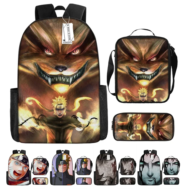 

Anime Naruto Printed 16 Inch Backpack Cool Patternkids Back To School Daily Bookbags Rucksack Kids School Bag Children Gift