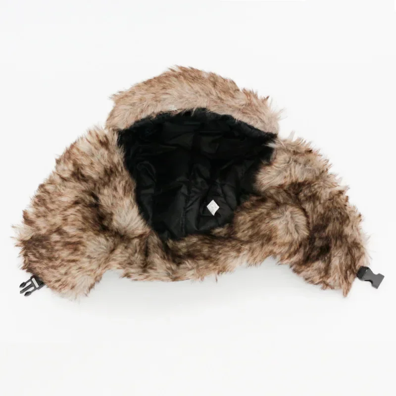 Men Women Trapper Bomber Hats Russian Ushanka Warm Winter Fur Earflap Hat Outdoor Sports Skiing Hunting Fishing Plush Cap