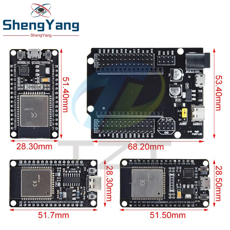 รูปสินค้า บอร์ดพัฒนา ESP32 ดูอัลคอร์ WiFi+Bluetooth