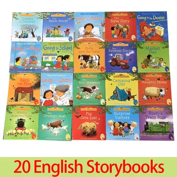20 libri libri di fiabe bambini inglesi Usborne Picture Livros bambini Baby Famous Farmyard Tales Eary Education Libros Comics Art